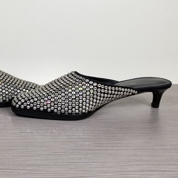 3.1 Phillip Lim Agatha Crystal Embellished Mule, Black, Womens Size 6 / 36 - Picture 6 of 11